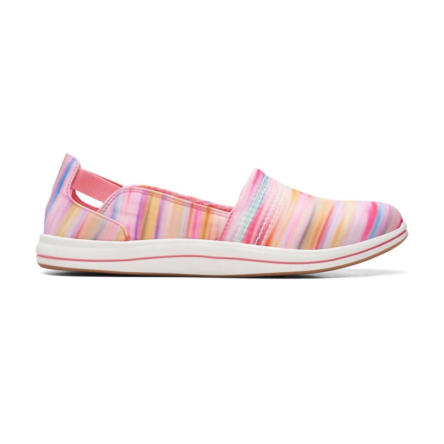 New Clarks Women's Breeze Step Ii Slip On Shoes In Multicolour